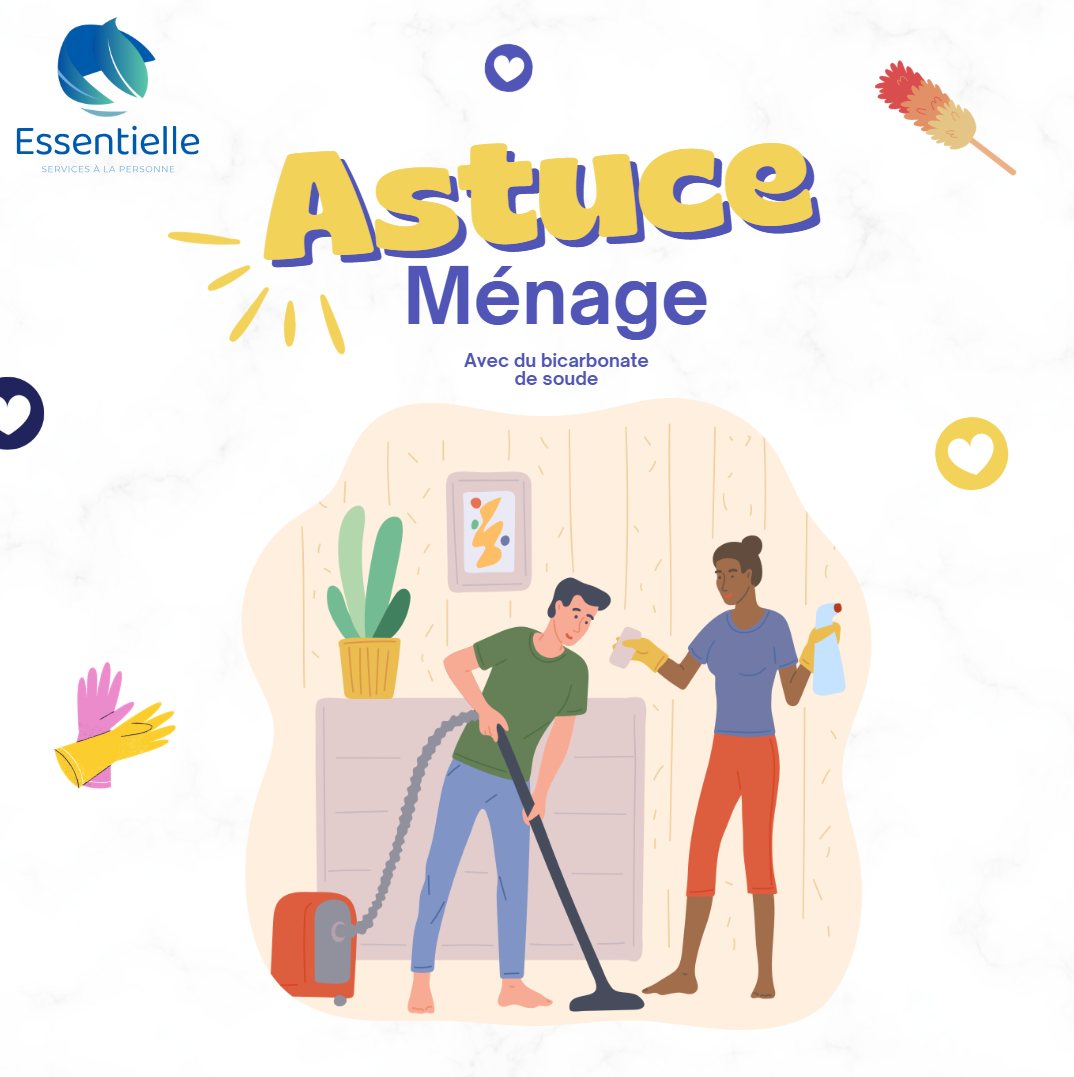 🧽 3 astuces ménage avec du bicarbonate de soude !